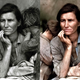 Madre migrante (1936) / a la derecha, la versión coloreada por Colourise.sg